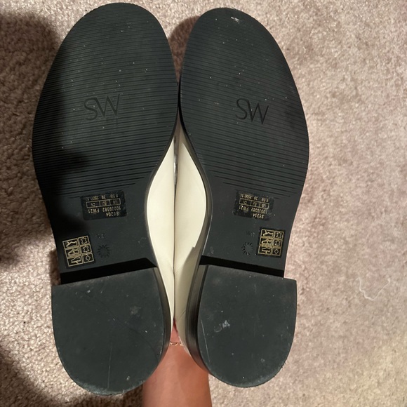 Stuart Weitzman Palmer Shearling Trim Loafers - Picture 4 of 4